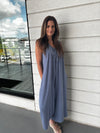 Sleeveless Baggy Fit Wave Jumpsuit