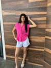 Sleeveless Oversized Shirt
