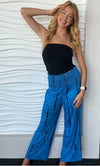 Elastic High Waisted Tie Dye Pants