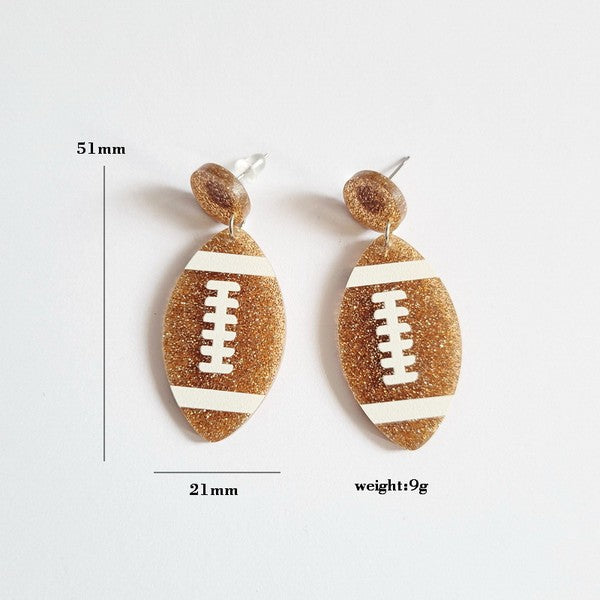 Football Earrings