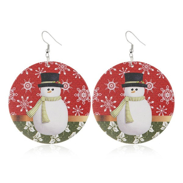 Snowman Earrings