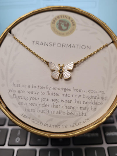 Sea La Vie Transformation Butterfly Spartina Necklace