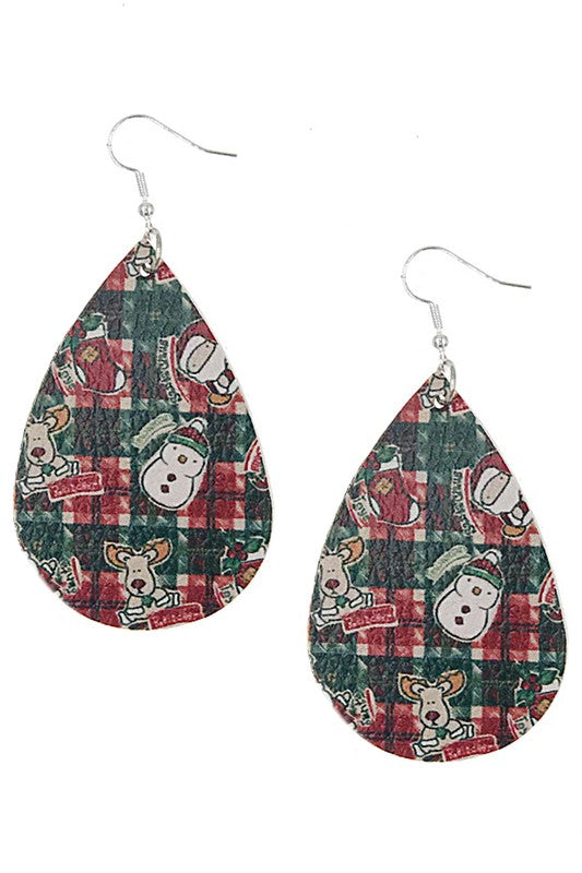 Christmas Teardrop Earrings