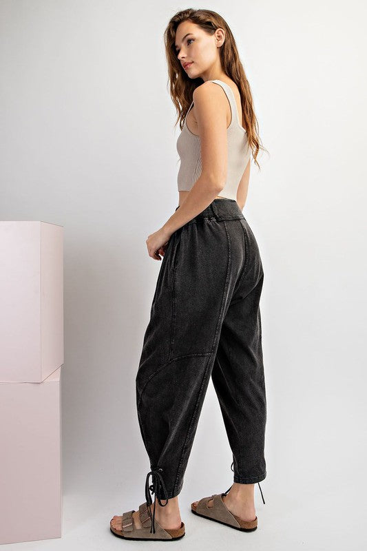 Mineral Washed Tie Jogger Pants