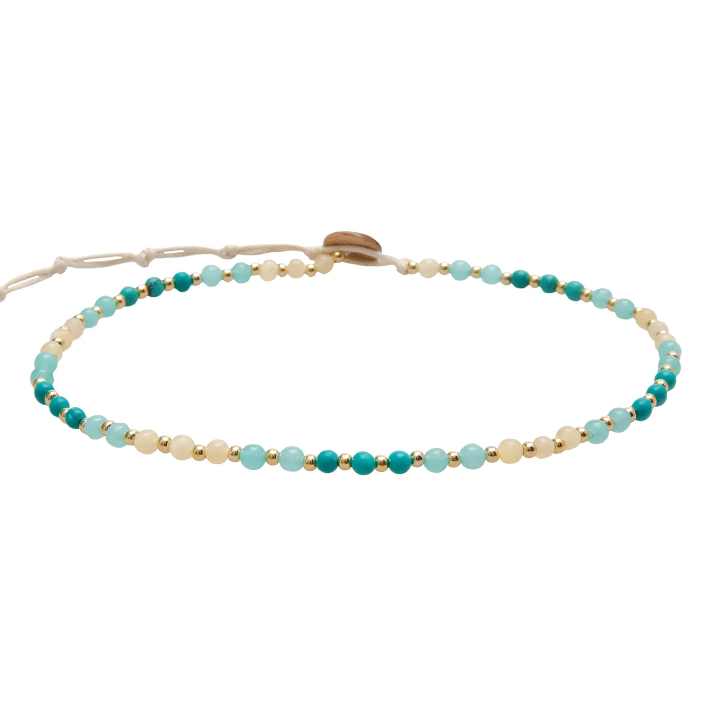 Lotus and Luna Anti-Anxiety + Healing 4mm Metal Accent Necklace