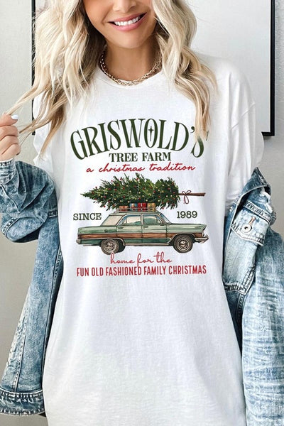 Griswold Christmas Tree Farm Heavyweight Tee