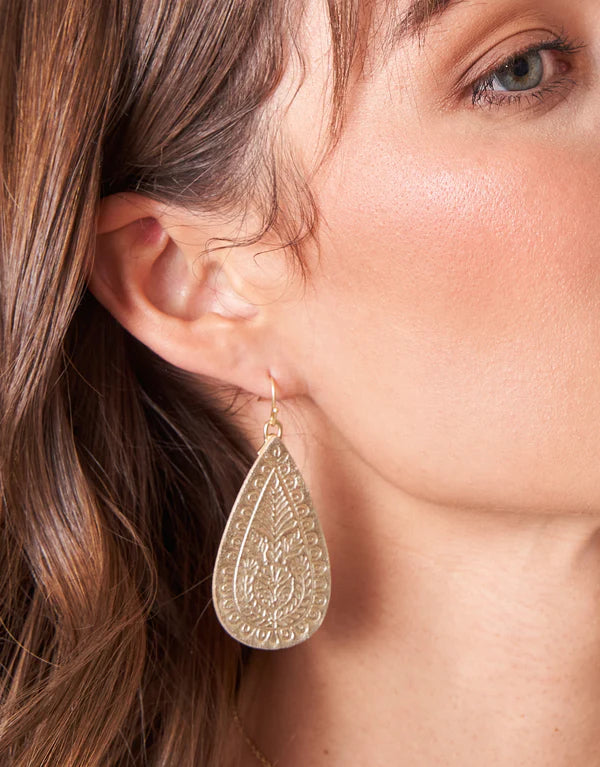 Spartina Penelope Leather Earrings