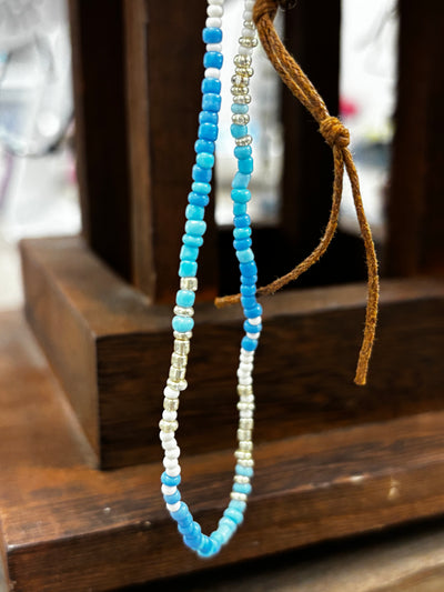 Lotus and Luna Beaded Anklet