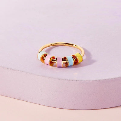 Pura Vida Enamel Bead Fidget Ring