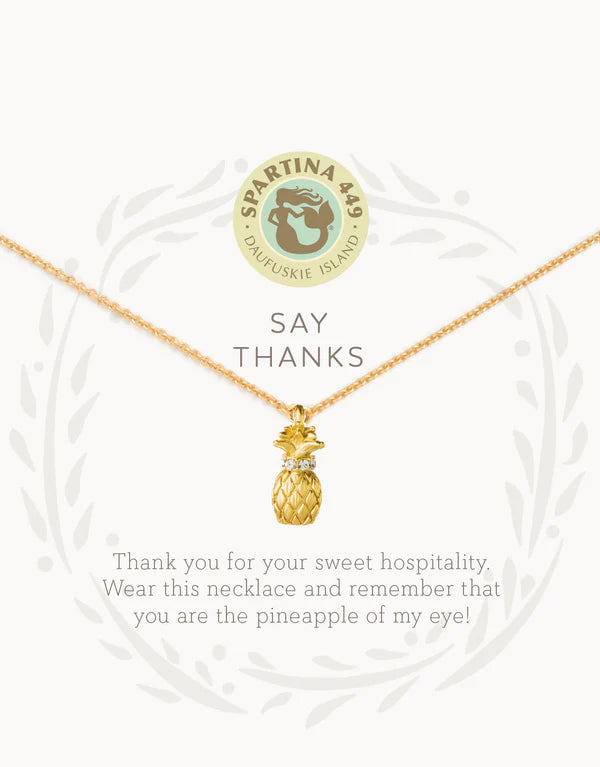 Sea La Vie Thanks Pineapple Necklace