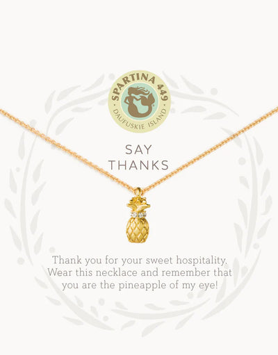 Sea La Vie Thanks Pineapple Necklace