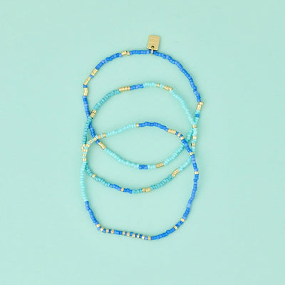 Pura Vida Out to Sea Bead Stretch Bracelet Set