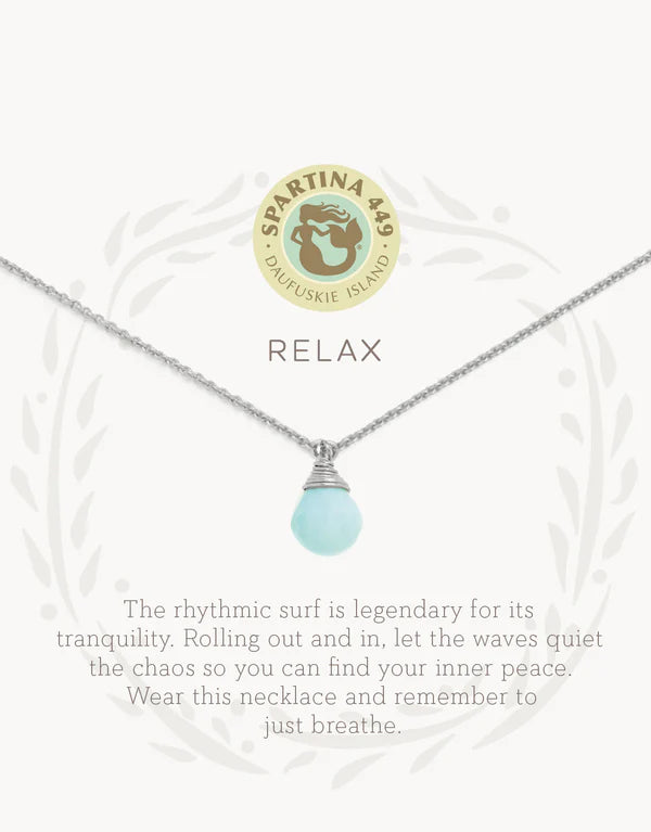 Spartina Sea La Vie Relax Silver Necklace