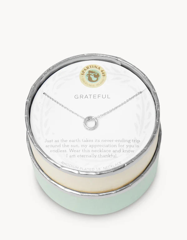 Sea La Vie Grateful Ring Necklace