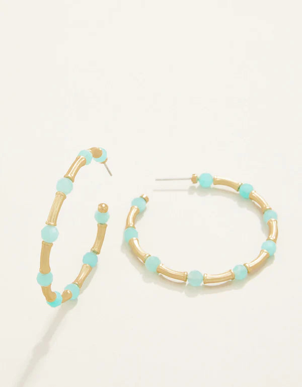 Spartina Calm Waters Hoop Earrings Amazonite