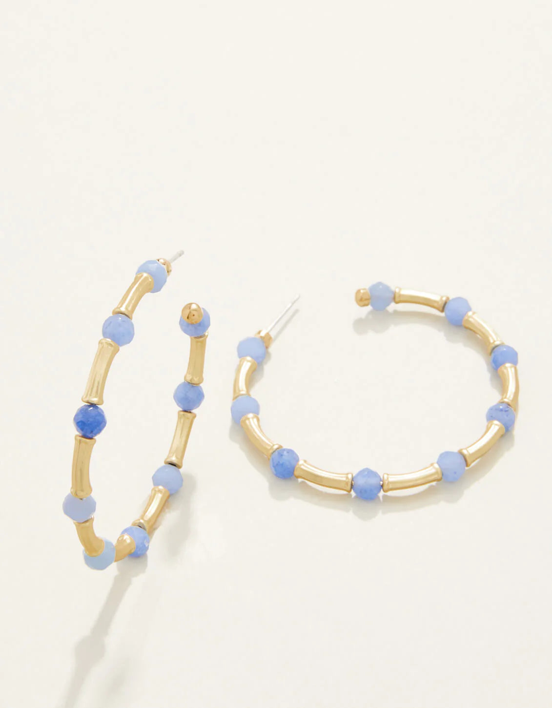 Spartina Calm Waters Hoop Earrings Blue Aventurine