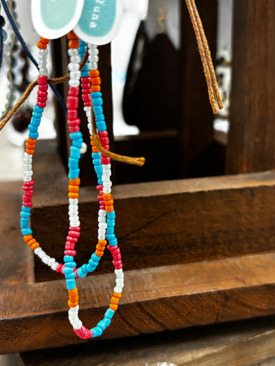 Lotus and Luna Beaded Anklet