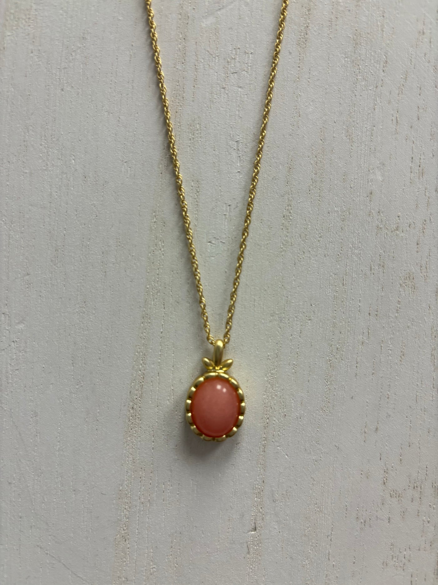 Spartina Nara Oval Necklace Pink