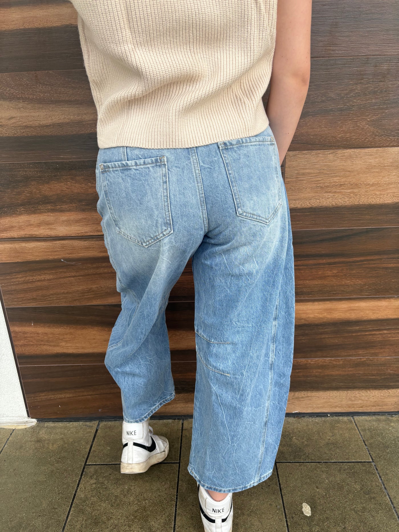 Mineral Washed Barrel Pants