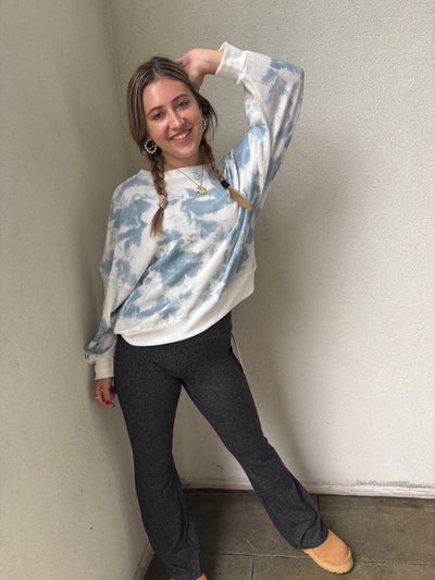 Thermal Tie Dye Sweatshirt