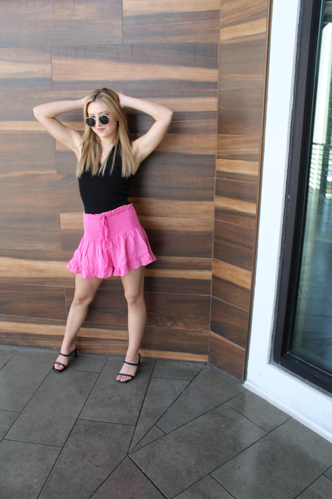 Ruffle Smocked Shorts