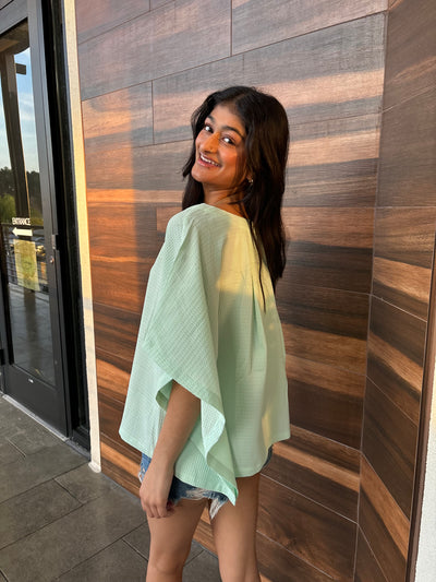 Kimono Style Mint Top