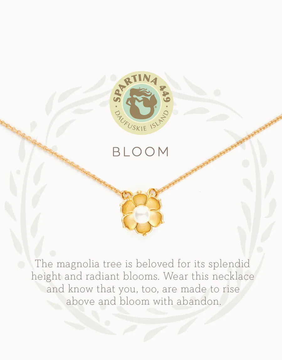 SEA LA VIE NECKLACE 18" BLOOM/MAGNOLIA FLOWER