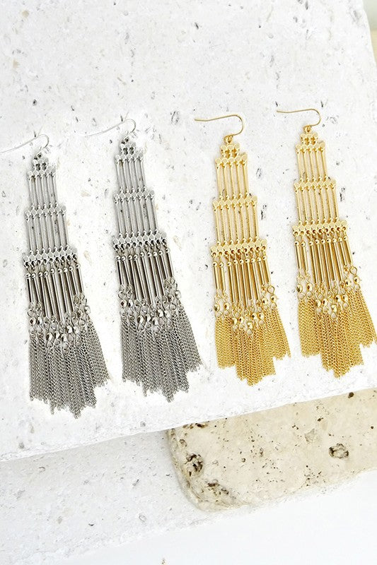 Chain Tier Earring-Final Sale