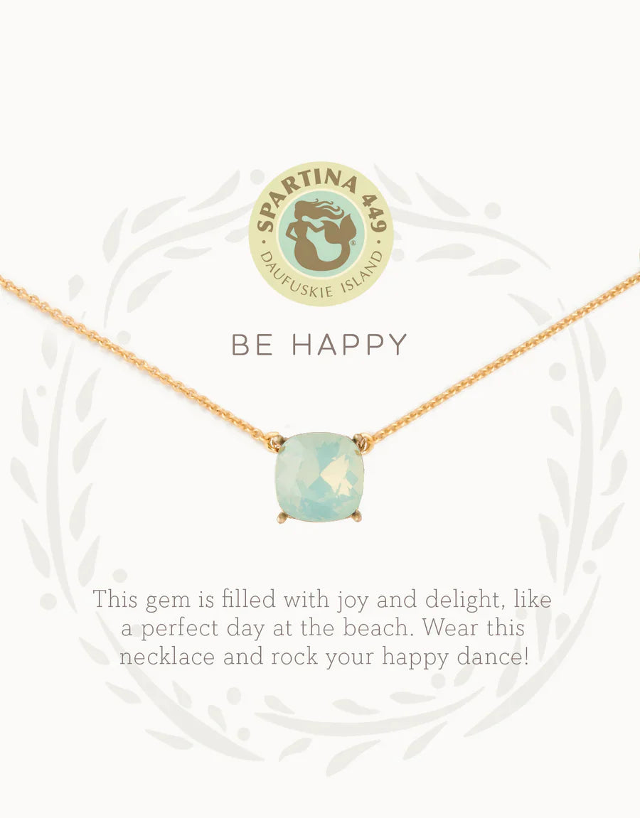 Sea La Vie Necklace 18" Happy/Sea Green