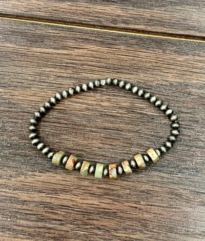 Natural Stone Stretch Bracelet-Final Sale